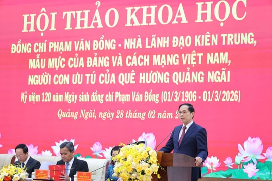 Hội thảo khoa học về Thủ tướng Phạm Văn Đồng