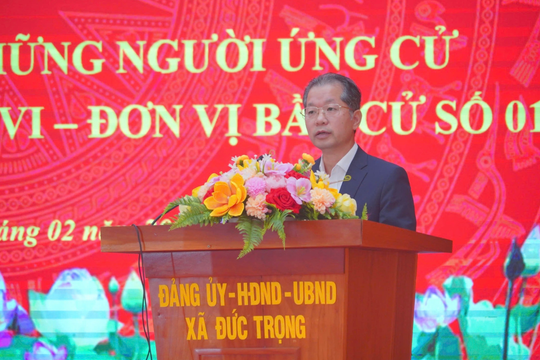 Chánh án Tòa án nhân dân tối cao tiếp xúc cử tri tỉnh Lâm Đồng