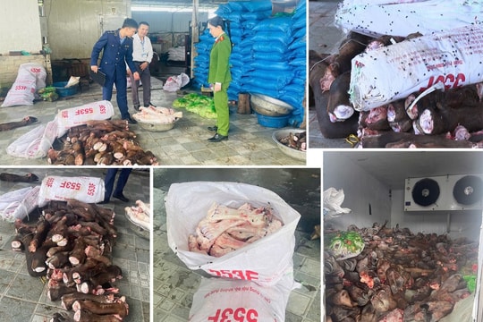 Đột kích hai "công xưởng" thực phẩm bẩn, thu giữ 6 tấn hàng hôi thối