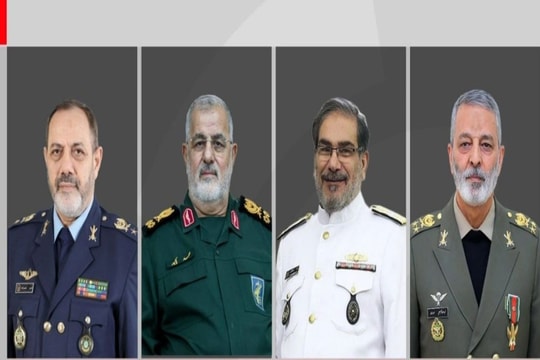 Bộ trưởng Quốc phòng, Tổng tham mưu trưởng và nhiều tướng lĩnh của Iran xác định đã thiệt mạng