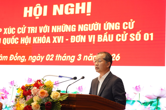 Chánh án Tòa án nhân dân tối cao tiếp xúc cử tri tại Học viện Lục quân