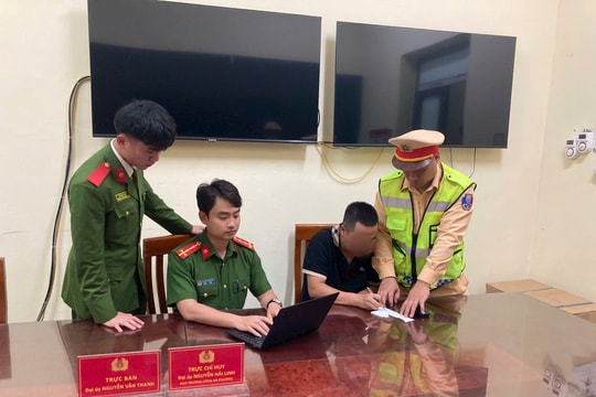 Tài xế xe tải bỏ chạy khi bị kiểm tra nồng độ cồn