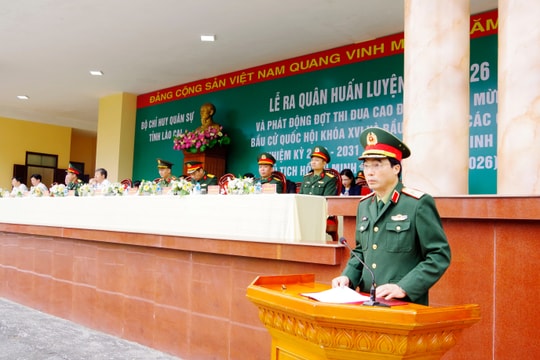 Bộ Chỉ huy quân sự tỉnh Lào Cai tổ chức Lễ ra quân huấn luyện năm 2026