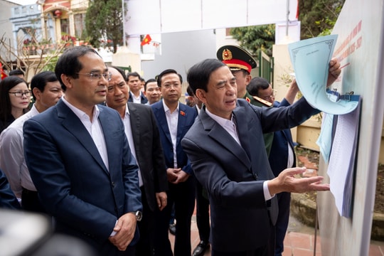 Ủy ban Thường vụ Quốc hội- Hội đồng bầu cử Quốc gia kiểm tra, giám sát tại Thái Nguyên