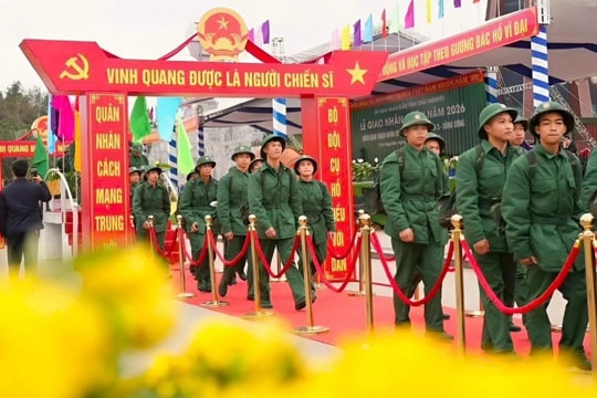 Hơn 3.200 thanh niên Thái Nguyên lên đường nhập ngũ năm 2026