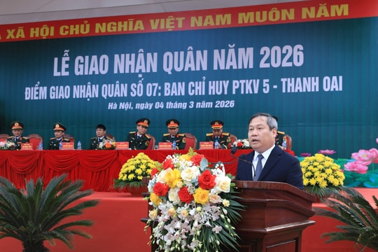Gần 5.000 thanh niên Thủ đô lên đường nhập ngũ năm 2026