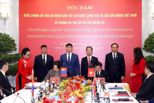 Tòa án tối cao Việt Nam và Tòa án tối cao Mông Cổ tăng cường hợp tác, làm sâu sắc quan hệ Đối tác toàn diện