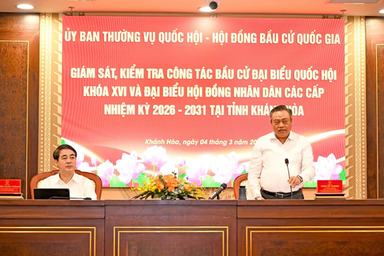 Kiểm tra công tác chuẩn bị bầu cử tại Khánh Hòa