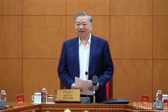 Tổng Bí thư Tô Lâm làm việc với Ban Tổ chức Trung ương