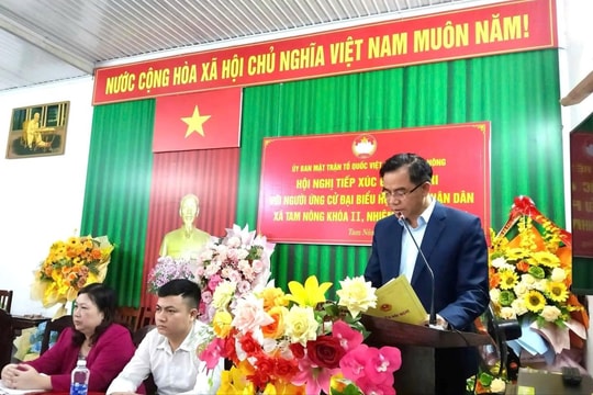 Phát huy trách nhiệm dân cử, xây dựng Tam Nông phát triển bền vững