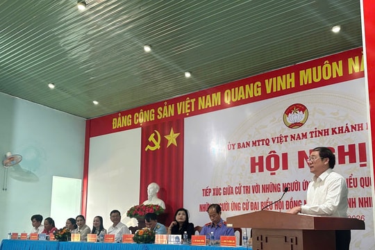 Chánh án TAND tỉnh Khánh Hoà tiếp xúc cử tri