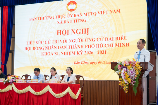 Tổng Giám đốc Becamex tiếp xúc cử tri xã Dầu Tiếng