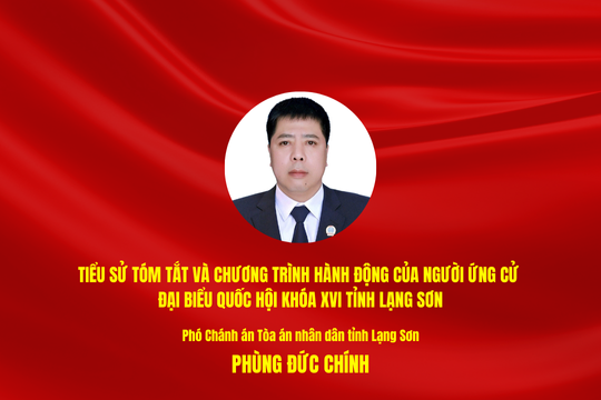 Tiểu sử tóm tắt và chương trình hành động của người ứng cử ĐBQH khóa XVI tỉnh Lạng Sơn