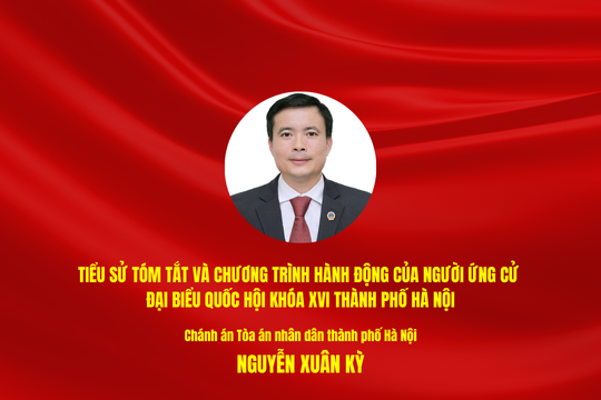 Tiểu sử tóm tắt và chương trình hành động của người ứng cử ĐBQH khóa XVI TP. Hà Nội