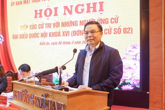 Ứng cử viên đại biểu Quốc hội cam kết mạnh mẽ khi tiếp xúc cử tri tại Hải Phòng