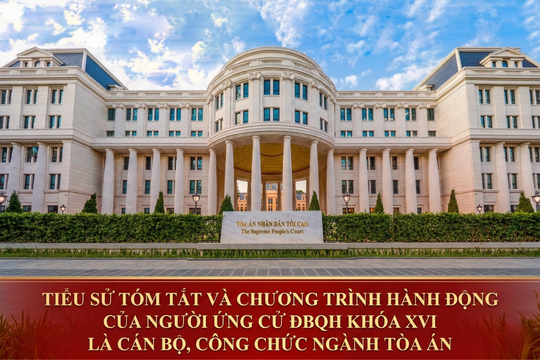 Tiểu sử tóm tắt và chương trình hành động của người ứng cử ĐBQH khóa XVI là cán bộ, công chức ngành Tòa án