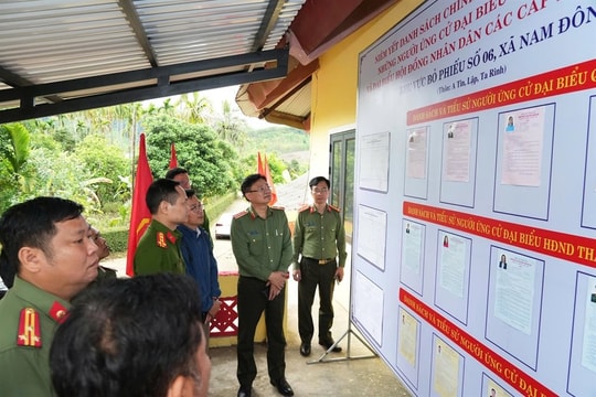 Siết chặt an ninh, bảo vệ tuyệt đối an toàn cuộc bầu cử tại Huế