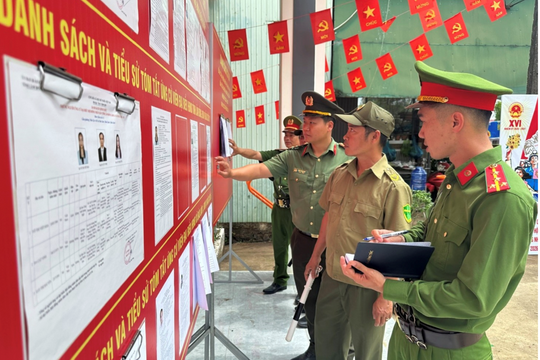 Công an Lâm Đồng bảo đảm an ninh, an toàn các hội nghị tiếp xúc cử tri