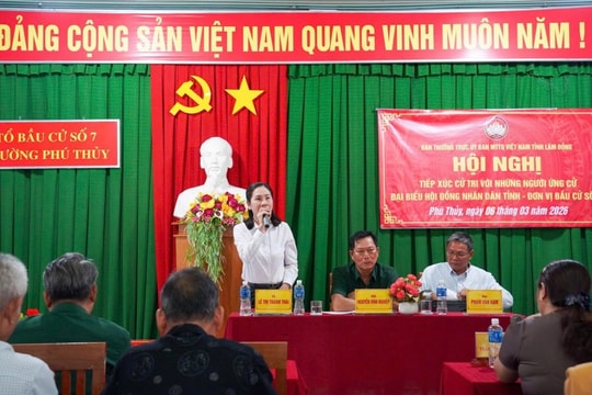 Cử tri đánh giá cao chương trình hành động của Phó Chánh án Lê Thị Thanh Thái