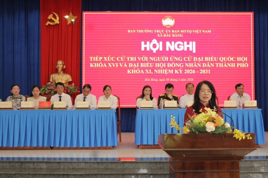 Hơn 1.400 cử tri dự hội nghị tiếp xúc với người ứng cử đại biểu Quốc hội và HĐND TPHCM
