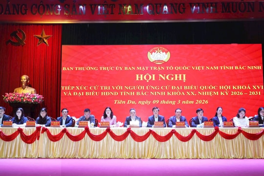 Bắc Ninh: Ứng cử viên ĐBQH và HĐND tỉnh tiếp xúc cử tri xã Tiên Du
