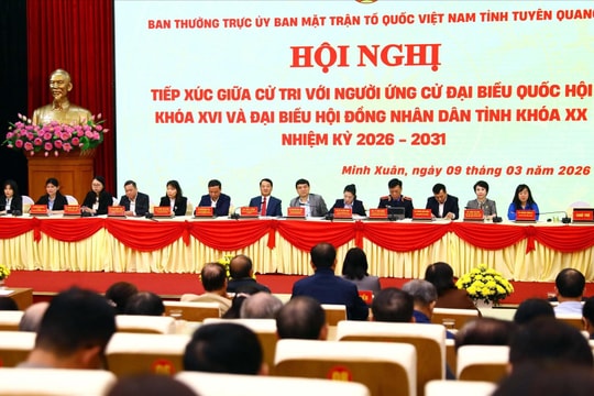 Tuyên Quang: Cử tri bày tỏ kỳ vọng, tin tưởng vào chương trình hành động của các ứng cử viên ĐBQH và HĐND tỉnh