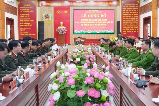 Công an Nghệ An tăng cường 103 cán bộ về các xã biên giới, rẻo cao