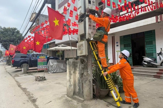 Điện lực miền Bắc sẵn sàng cung ứng phục vụ 11.592 đơn vị bầu cử