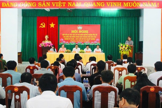 Cần Thơ: Cử tri ấn tượng với chương trình hành động của ứng cử viên là Thẩm phán