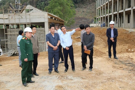 Đẩy nhanh tiến độ xây dựng trường học tại xã biên giới Phiêng Pằn