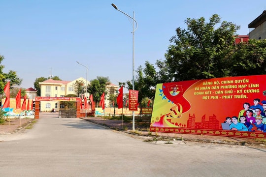 Bắc Ninh rực rỡ cờ hoa chuẩn bị cho ngày bầu cử
