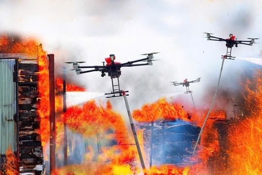 UAV bầy đàn – giải pháp chữa cháy hẻm nhỏ tại các thành phố lớn