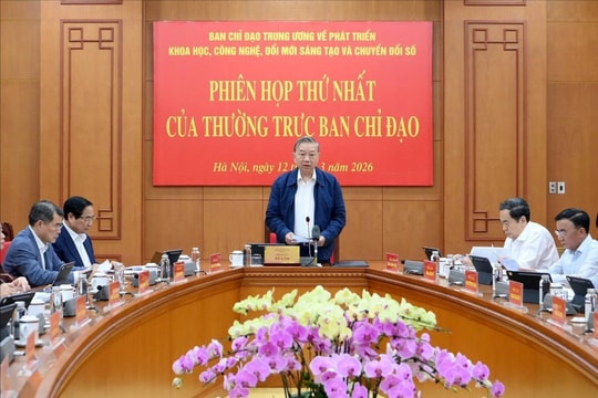 Tổng Bí thư Tô Lâm chủ trì phiên họp Thường trực Ban Chỉ đạo Trung ương về phát triển khoa học, công nghệ, đổi mới sáng tạo và chuyển đổi số