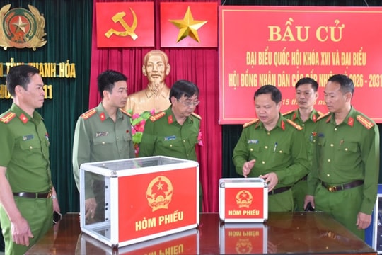 Trại tạm giam Công an tỉnh Thanh Hóa sẵn sàng cho ngày bầu cử