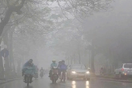 Bắc Bộ tiếp tục có sương mù, mưa phùn