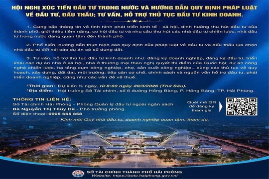 Hải Phòng dự kiến tổ chức hội nghị xúc tiến đầu tư vao ngày 20/3