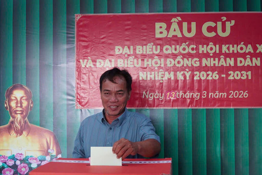 Bầu cử sớm tại hai cụm đảo tiền tiêu ở Cà Mau