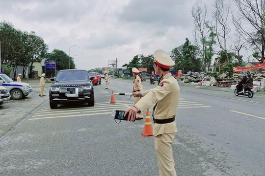 Công an Nghệ An bảo đảm trật tự, an toàn giao thông ngày bầu cử