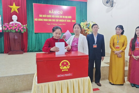 Thái Nguyên đạt 99,96% cử tri tham gia bầu cử