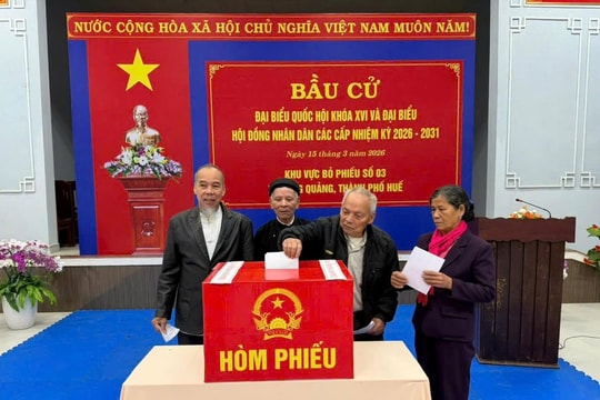 Trên 99% cử tri cả nước đã đi bầu cử