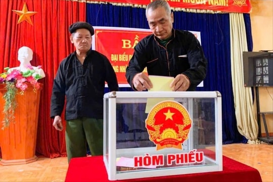 Lào Cai: 28 xã hoàn thành 100% số cử tri đi bầu cử
