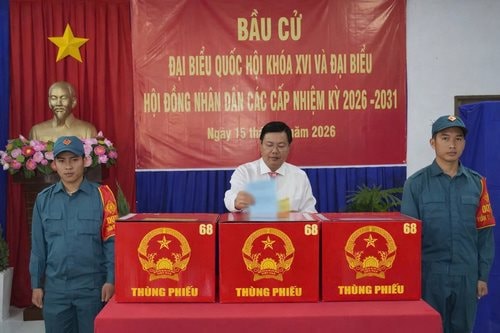 An Giang: Hơn 99% cử tri đi bầu cử
