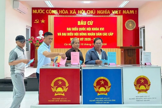 Hơn 1,65 triệu cử tri Khánh Hòa nô nức đi bầu cử
