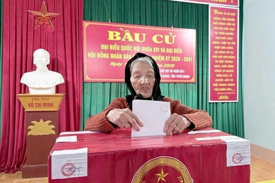Tuyên Quang đứng thứ hai toàn quốc về tiến độ bầu cử, 2 xã hoàn thành 100%