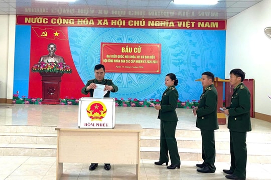 Biên phòng Sơn La rộn ràng ngày hội bầu cử