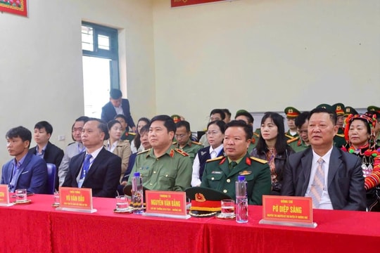 Giám đốc Công an tỉnh Điện Biên kiểm tra công tác bảo đảm ANTT tại xã Mường Nhé
