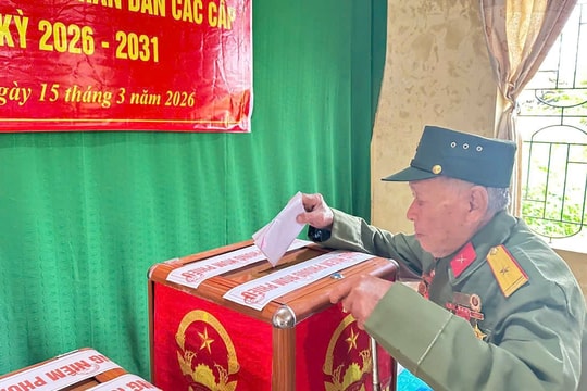 Nghệ An: 88,8% cử tri tham gia bỏ phiếu trong buổi sáng