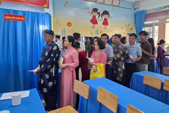 Thông cáo báo chí về tình hình bầu cử đại biểu Quốc hội khóa XVI và đại biểu HĐND các cấp
