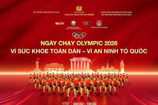 Hơn 6.500 người tham gia Ngày chạy Olympic vì sức khỏe toàn dân tại Hải Phòng