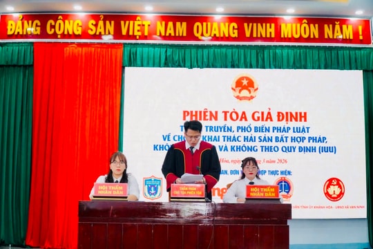 Ngư dân thay đổi nhận thức và hành vi sau khi tham dự phiên tòa giả định chống khai thác IUU